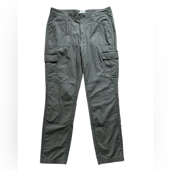 L.L. Bean Women’s stretch canvas straight leg cargo pant olive size 10 mid rise - Picture 1 of 8